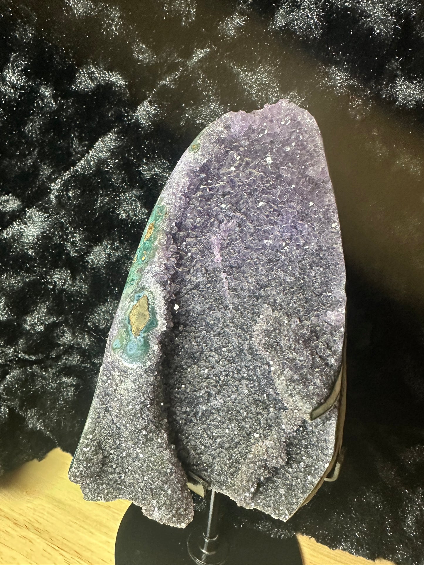 Raw purple to black amethyst Freeform