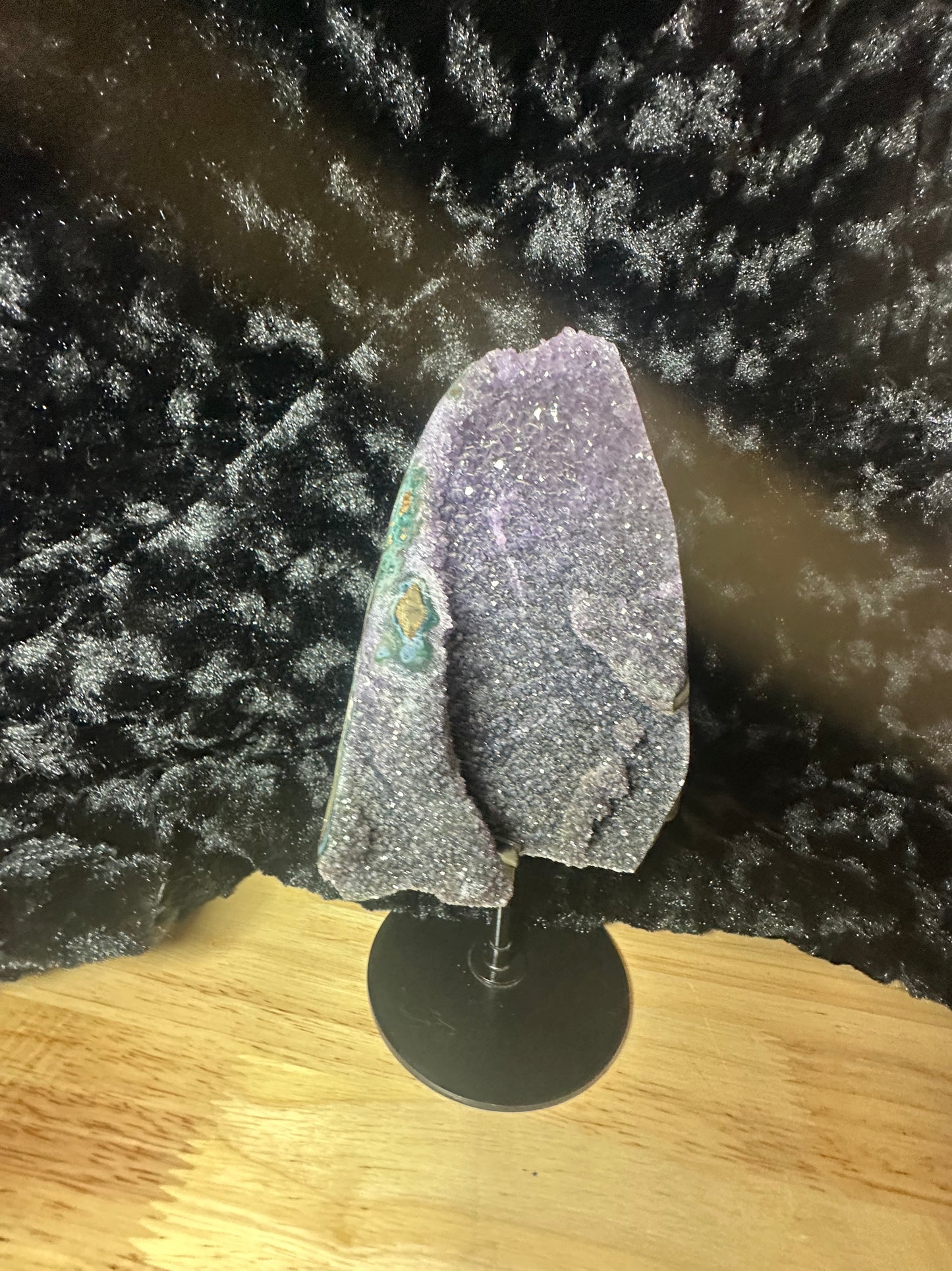 Raw purple to black amethyst Freeform