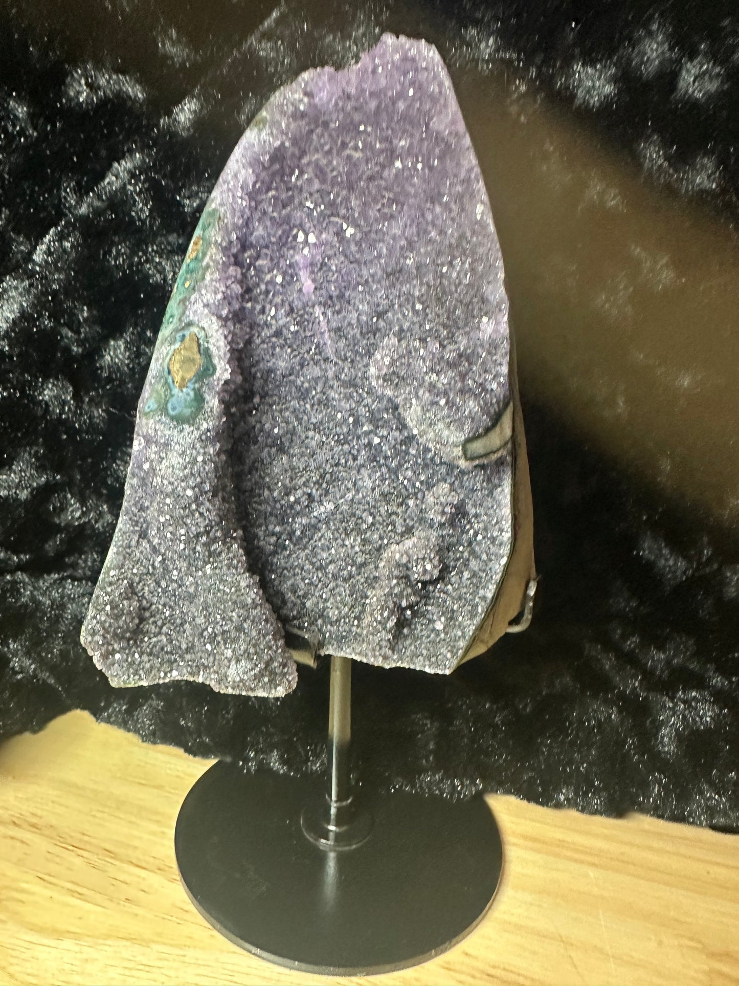 Raw purple to black amethyst Freeform