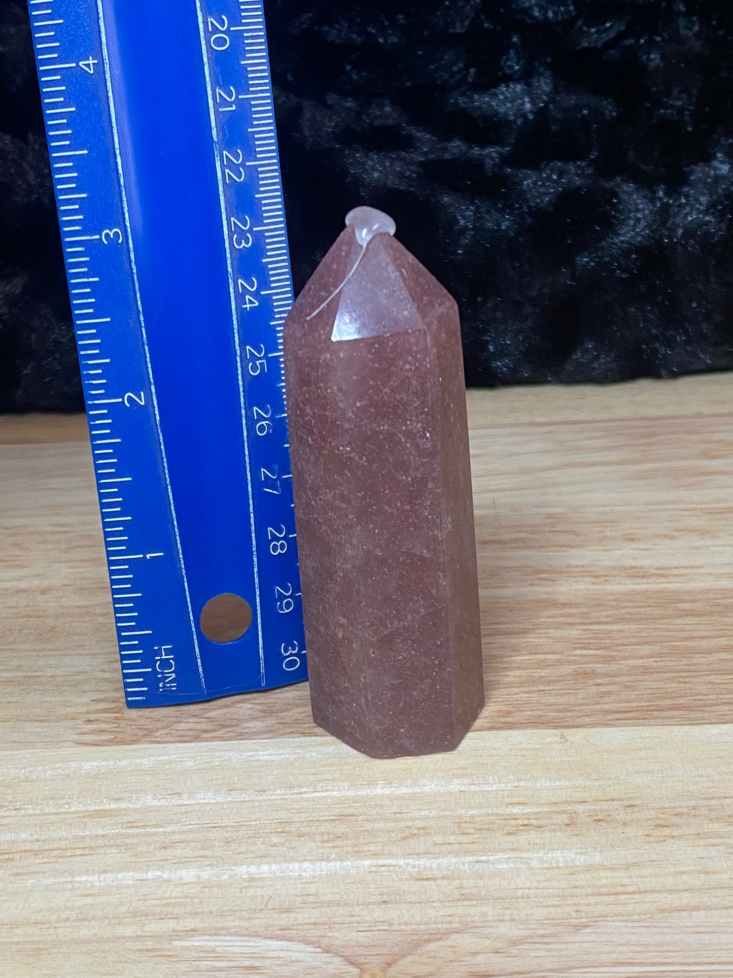 Strawberry quartz tower