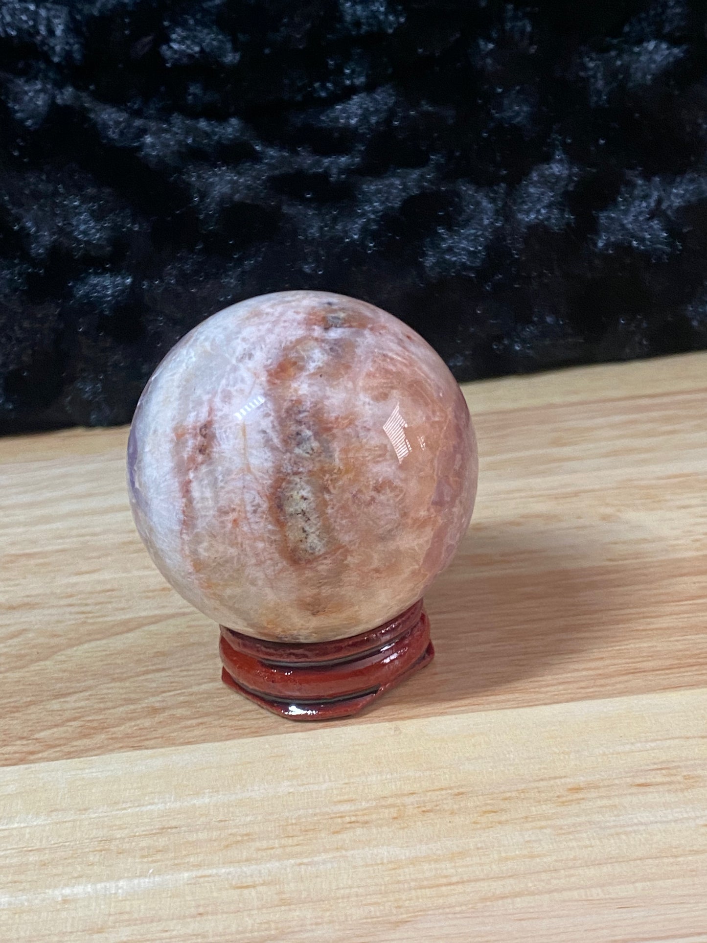 Amethyst agate sphere