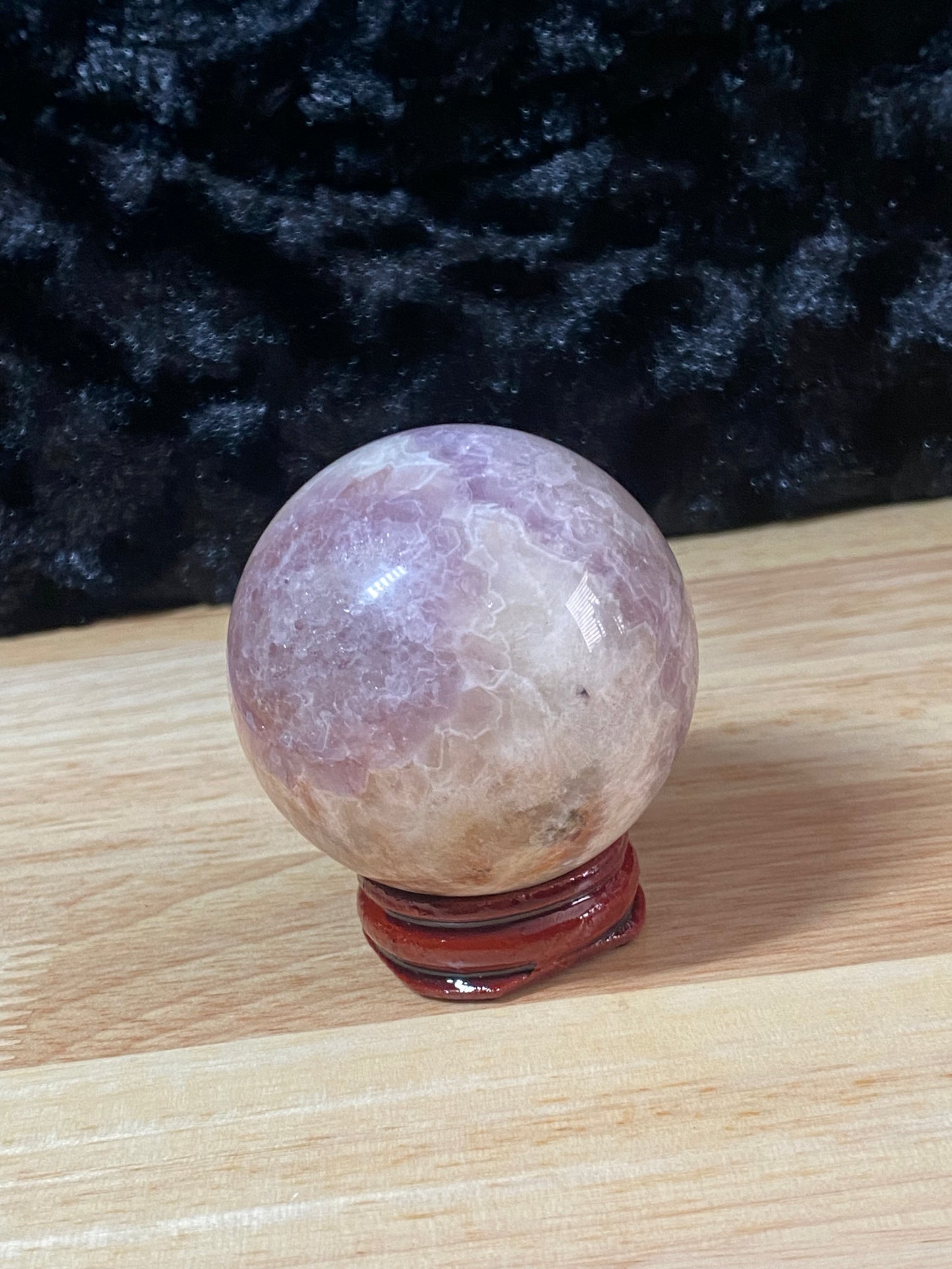 Amethyst agate sphere