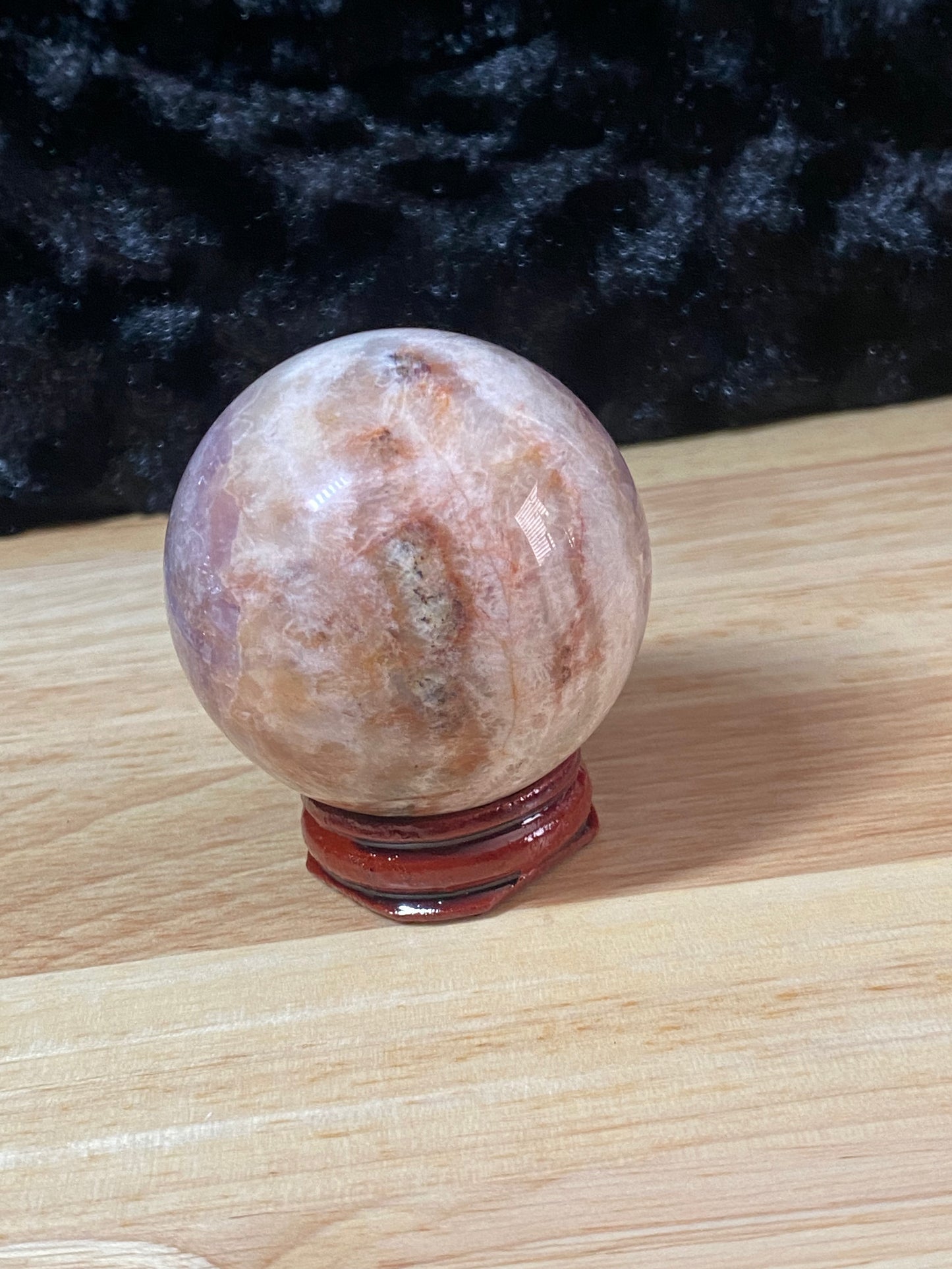 Amethyst agate sphere