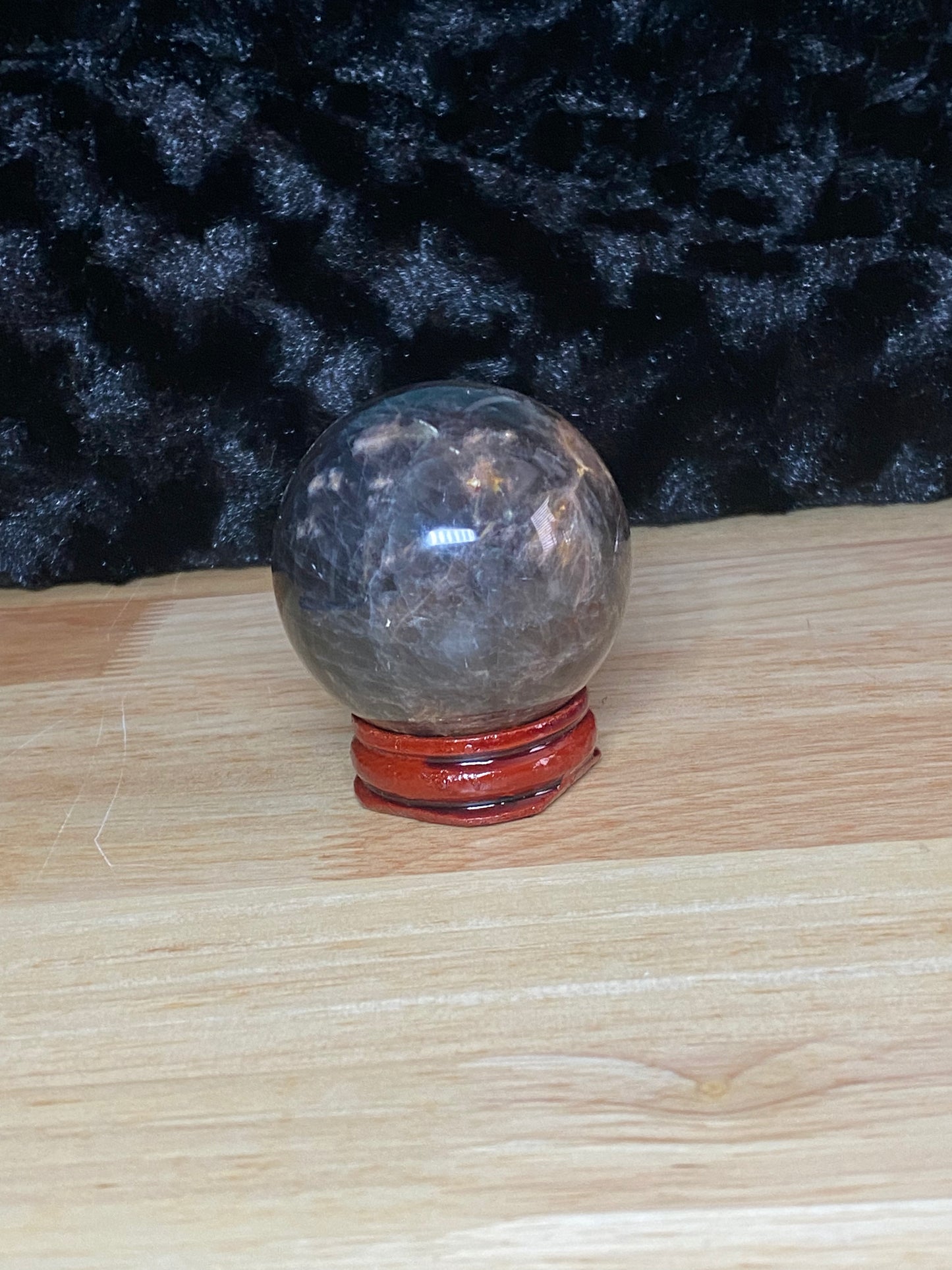 Black moonstone sphere