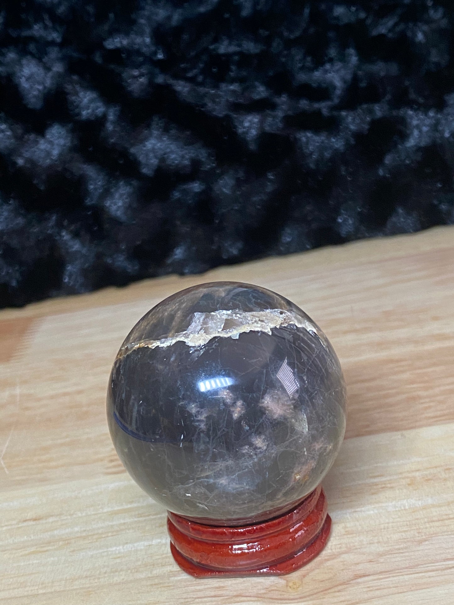 Black moonstone sphere