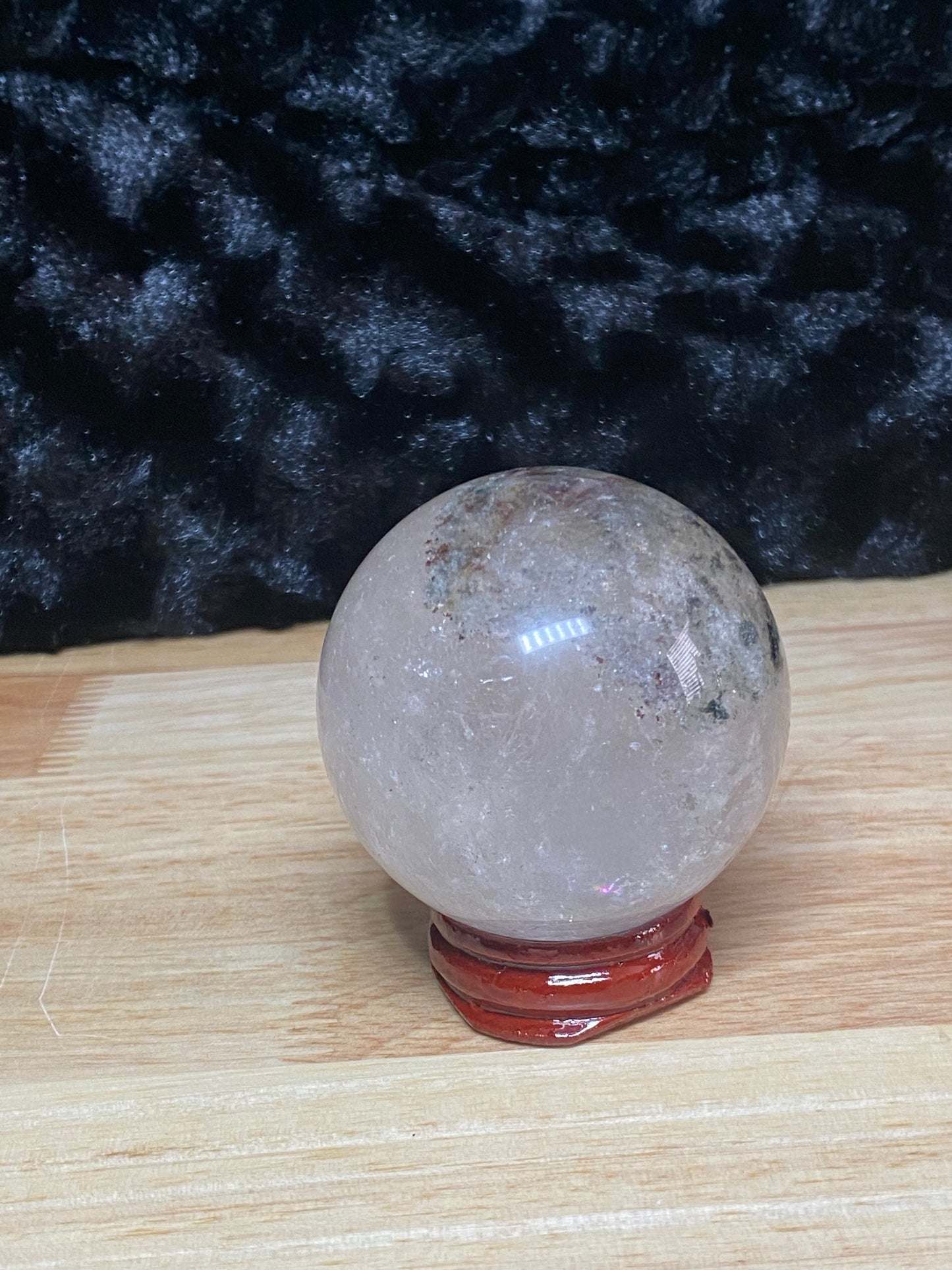 Garden quartz sphere