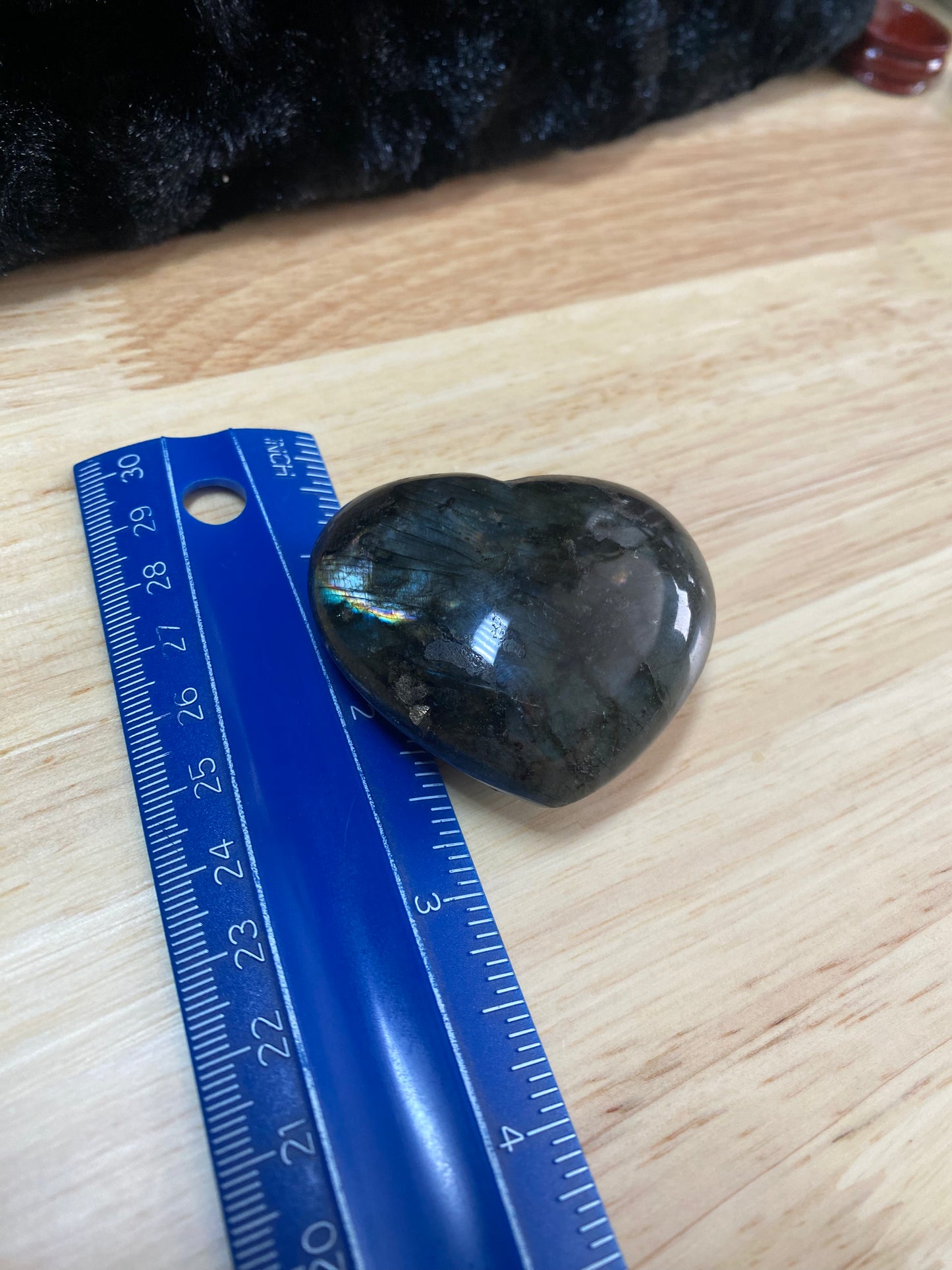 Labradorite heart