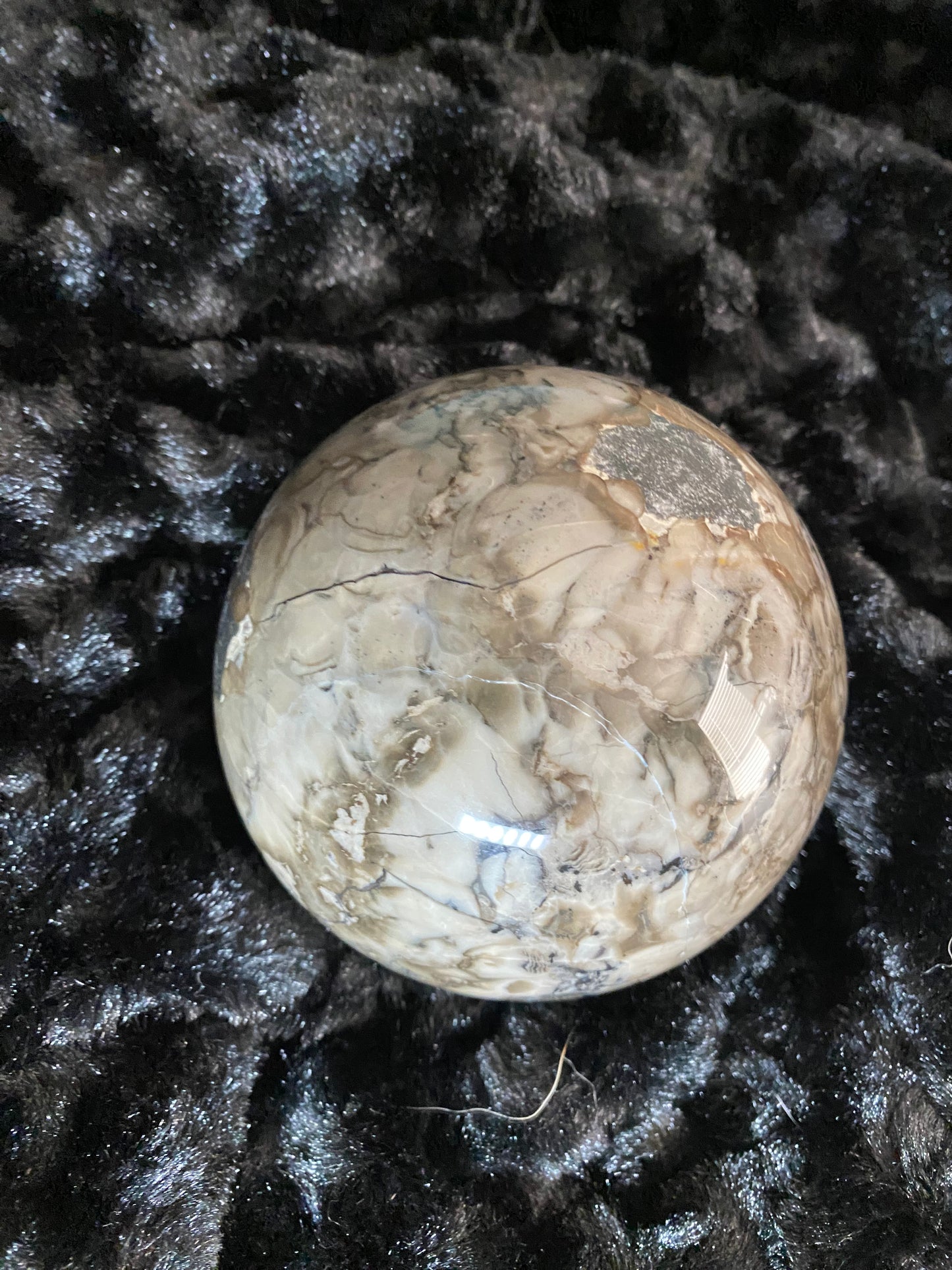 Volcano agate sphere