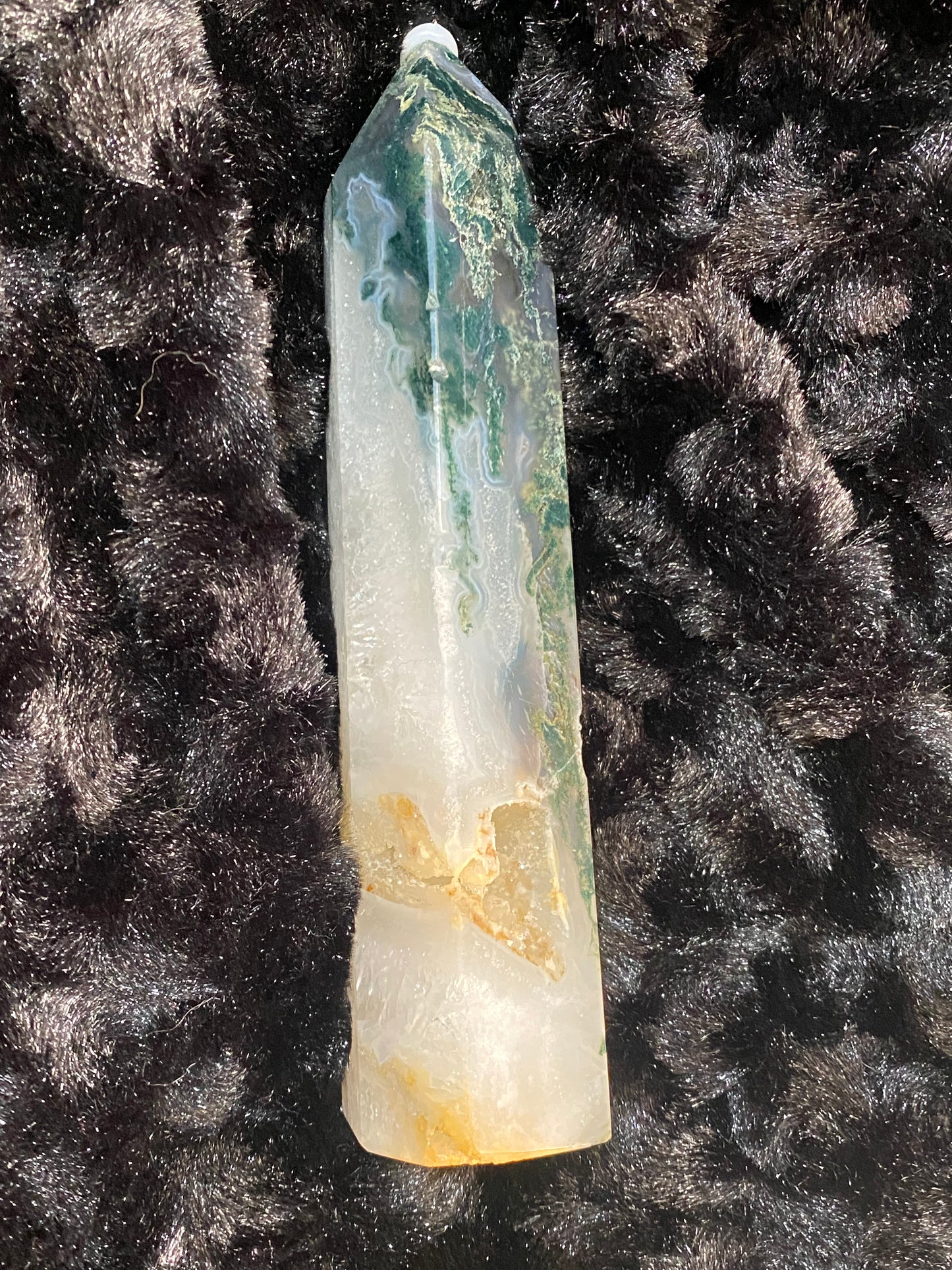 Moss agate tower