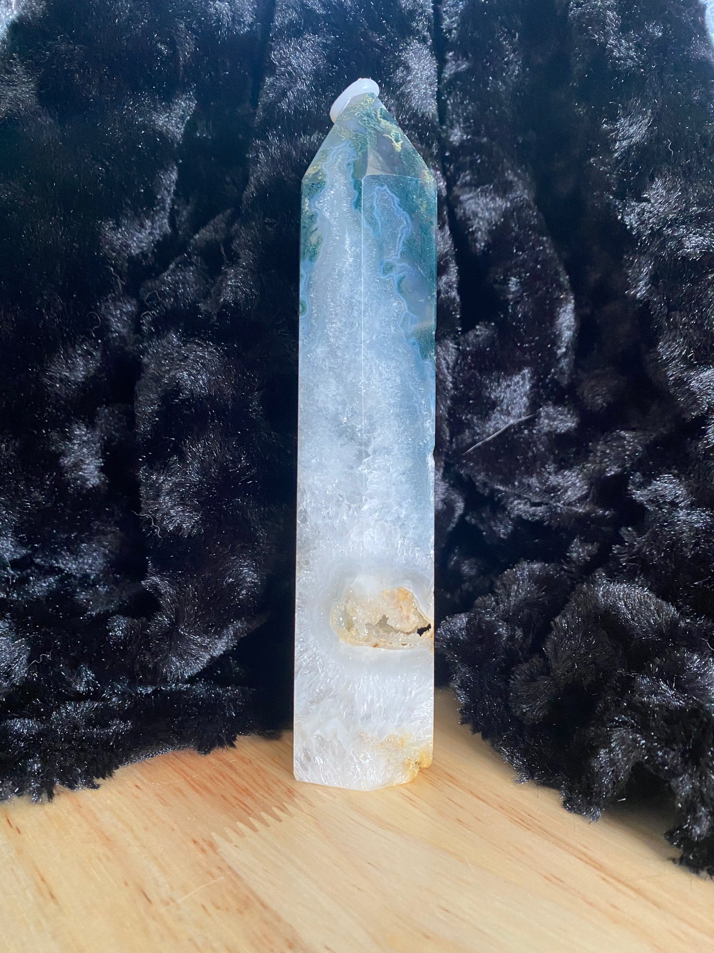 Moss agate tower