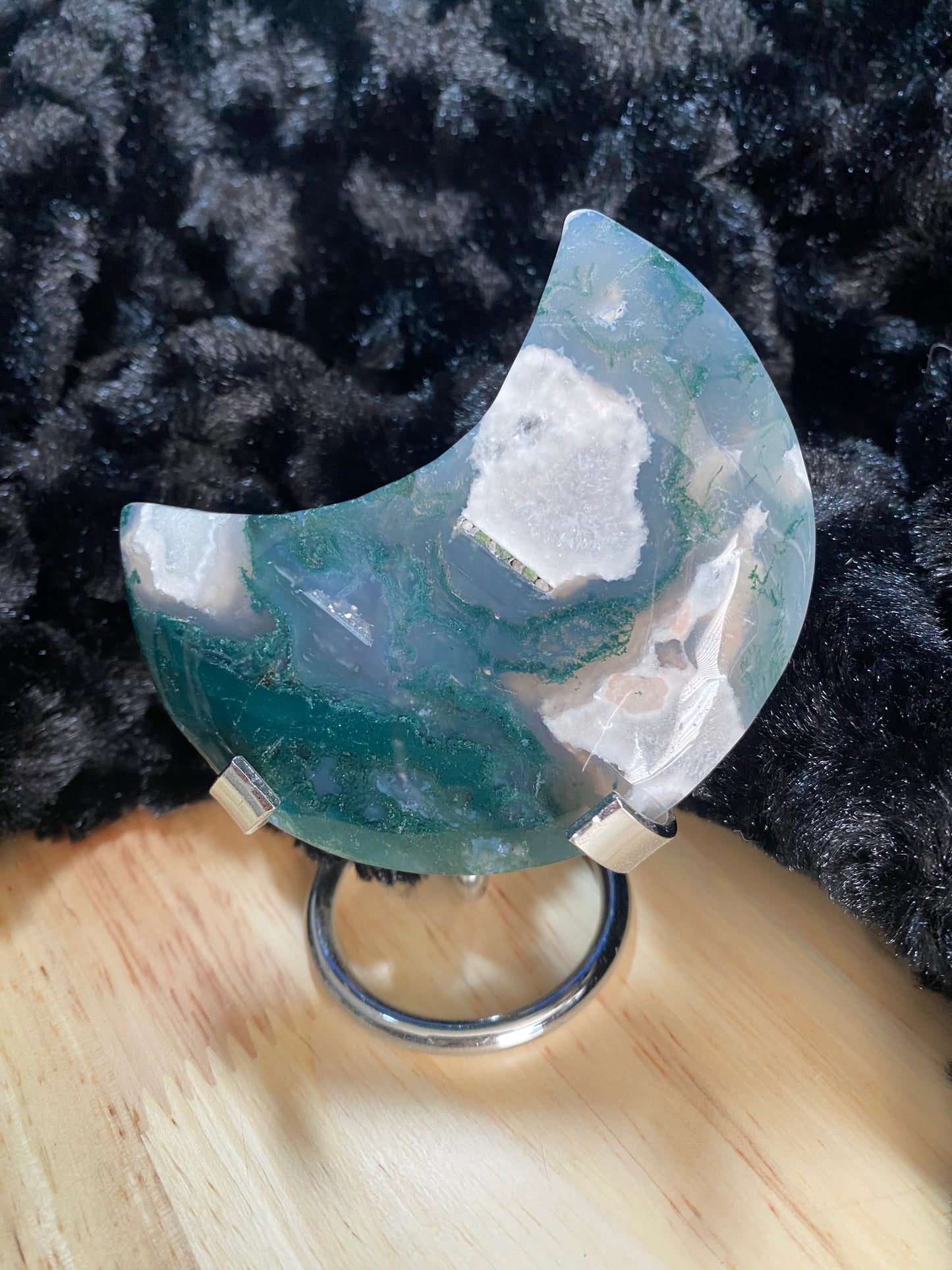 Moss agate moon